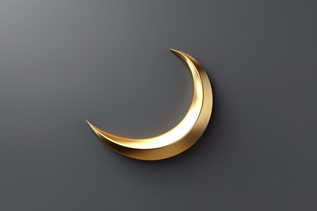 Foto foto van de prachtige ramadan kareem gouden halve maan