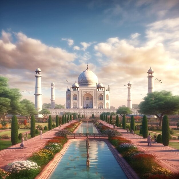 Foto foto van de taj mahal