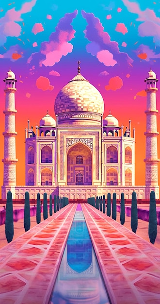 foto van de Taj Mahal