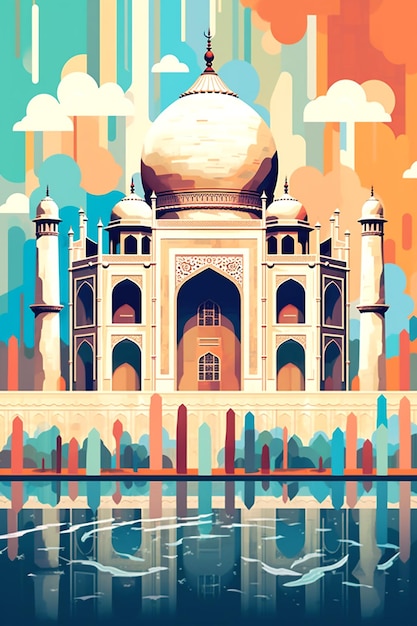 foto van de Taj Mahal