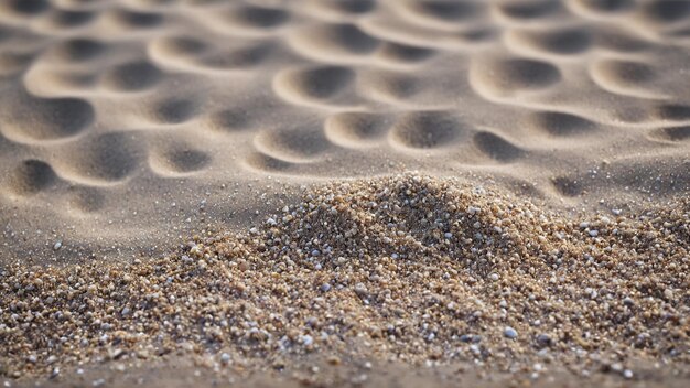 Foto van de textuur van het zand op het strand