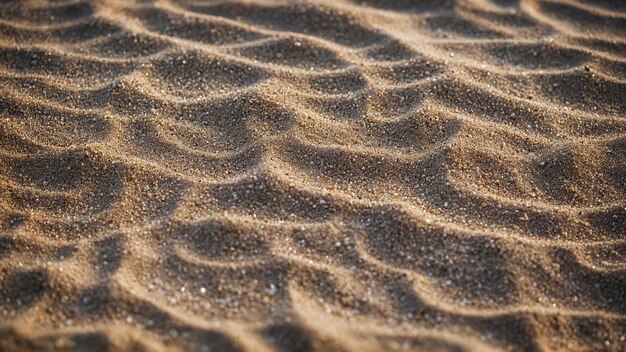 Foto van de textuur van het zand op het strand