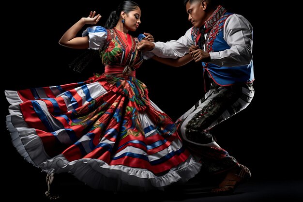 Foto foto van de traditionele colombiaanse folklore danswedstrijd