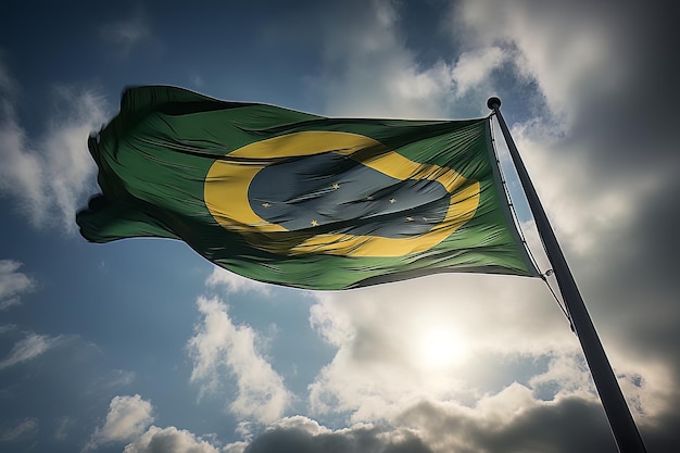 Foto van de vlag van Brazilië