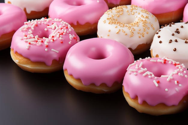 Foto van diverse heerlijke donuts