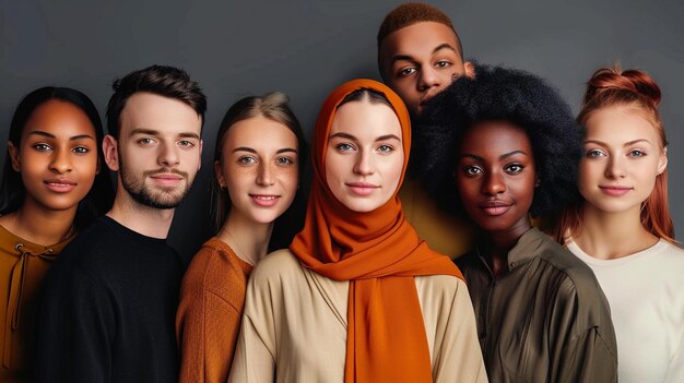 Foto foto van diversiteit groep mensen geluk of diverse etnische groepen