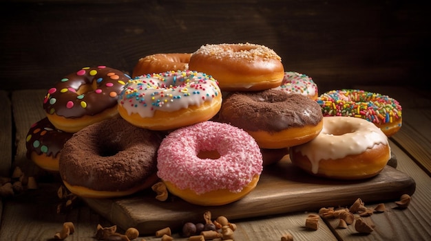 Foto foto van donuts