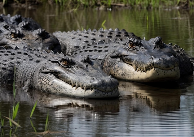 Foto foto van een alligator