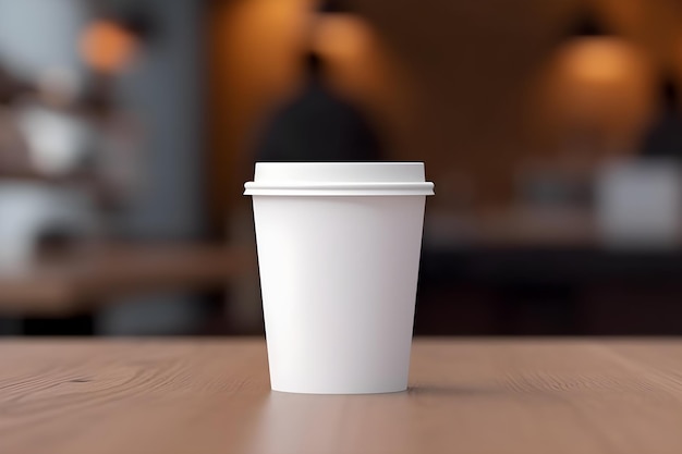 Foto van een blanco koffiekopmodel