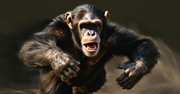 foto van een chimpansee