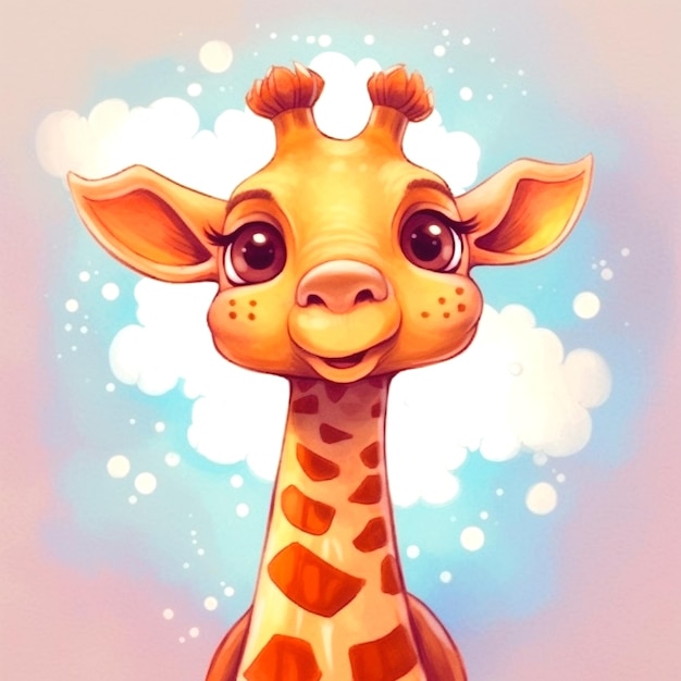 Foto foto van een giraffe