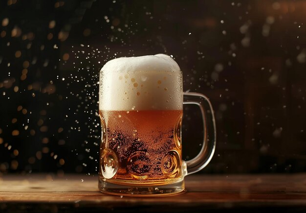 Foto van een heerlijke glazen beker met een assortiment bier en alcohol op een witte achtergrond