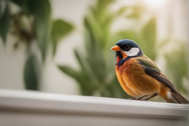 Foto van een kleurrijke vogel op de Nationale Dierendag