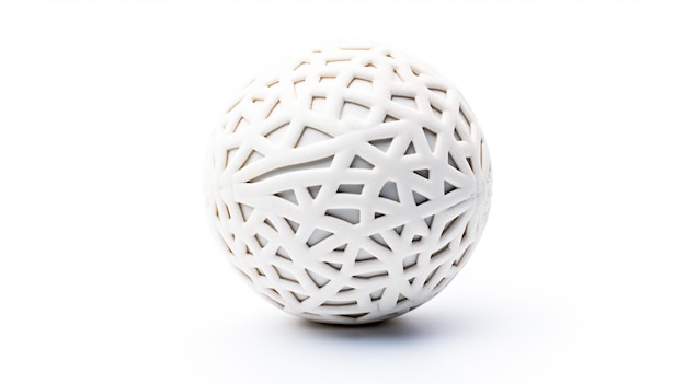 Foto van een Lacrosse Ball geïsoleerd op een witte achtergrond