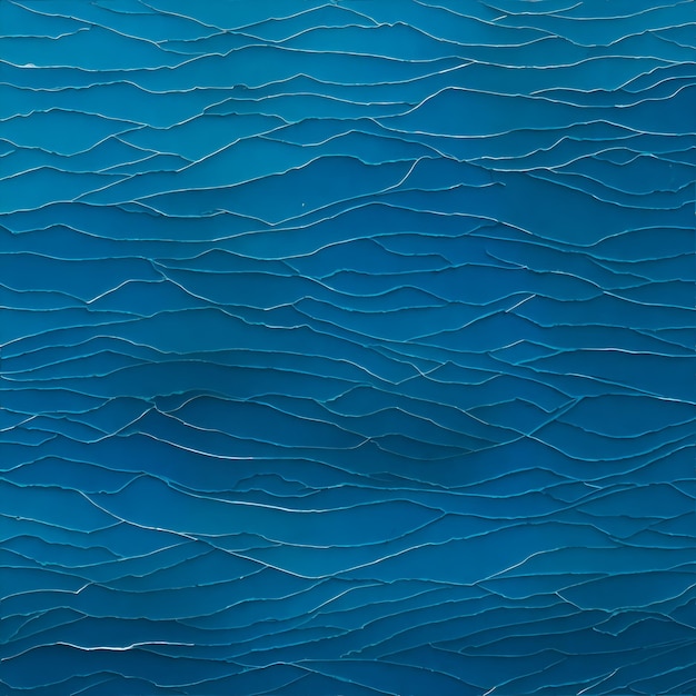 Foto van een levendige blauwe achtergrond met abstracte golvende lijnen