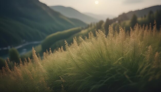 Foto foto van een prachtig graslandschap