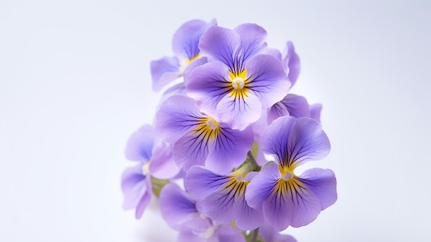 Foto van een prachtige Nemesia-bloem geïsoleerd op een witte achtergrond