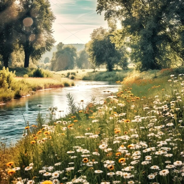 Foto foto van een rivier