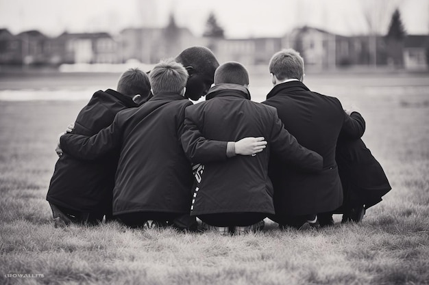 Foto van een rugbybal