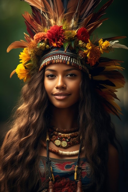 foto van emotionele dynamische pose Braziliaanse vrouw in de herfst