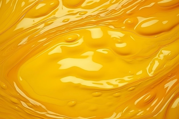 Foto van gouden gele olie water rimpeling