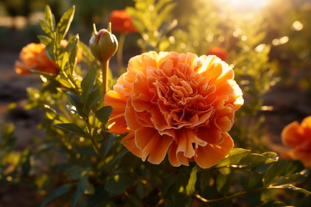 Foto Van Goudsbloem Natuurlijk Licht Generatieve AI