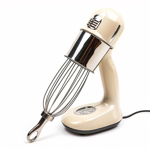 Foto foto van handmixer op witte achtergrond