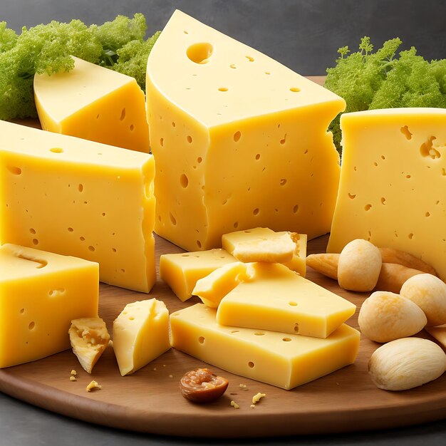 Foto van heerlijke stukjes kaas