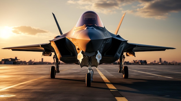 foto van het Lockheed Martin F35 Lightning-gevechtsvliegtuig