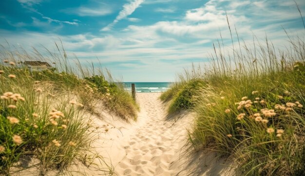 Foto van het strand.