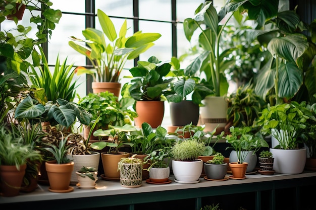 Foto van kamerplanten in pot