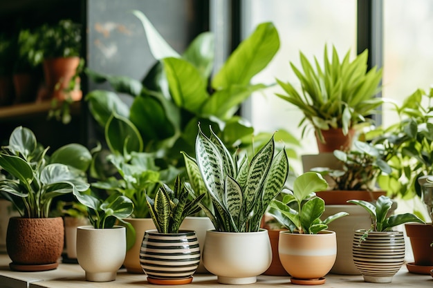 Foto van kamerplanten in pot