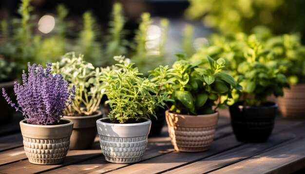 Foto van kamerplanten in pot