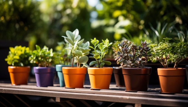 Foto van kamerplanten in pot