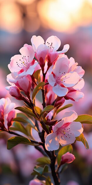 foto van kersenbloesem boom lente bloemen natuur