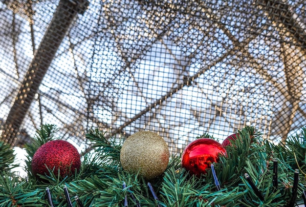 Foto foto van kerstballen kerstfeesten