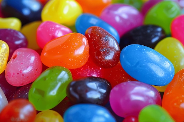 Foto van kleurrijke jellybeans