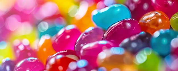 Foto van kleurrijke jellybeans