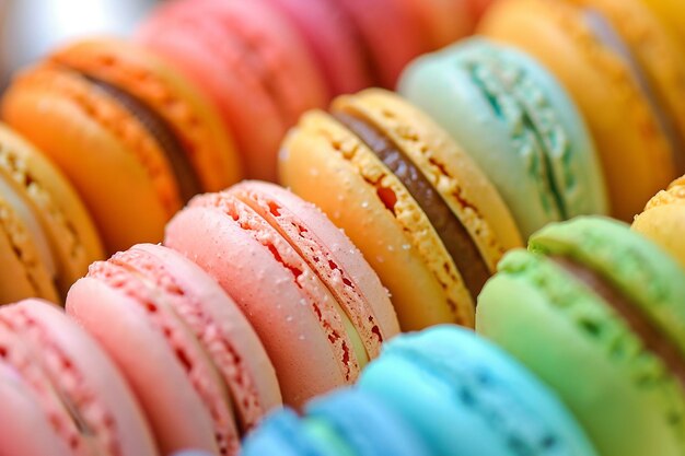 Foto van kleurrijke macarons