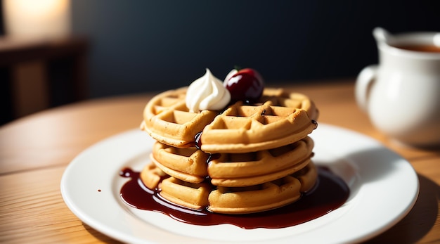 Foto van Lekkere Romige Weense wafels