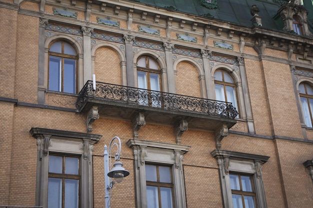 Foto van Lviv-architectuur op mooie herfstdag