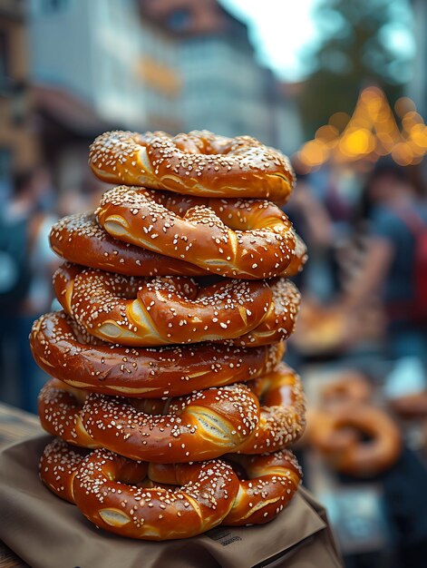 Foto foto van mensen die deelnemen aan een traditioneel oktoberfest in oostenrijk festival holiday concept