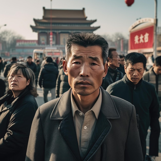 Foto van mensen in Beijing