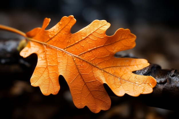 Foto van Oranjeblad Natuurlijk Licht Generatieve AI