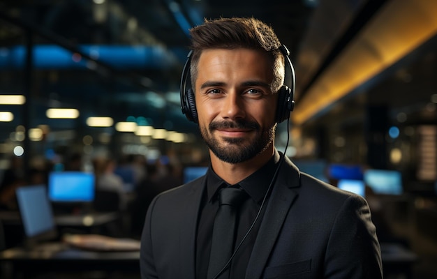 Foto van professionals in een callcenter die klantenservice en -ondersteuning bieden