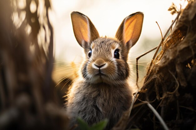 Foto van Rabbit Natural Light Generative AI