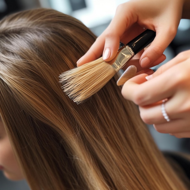 Foto van Reparatie van gespleten haarpunten