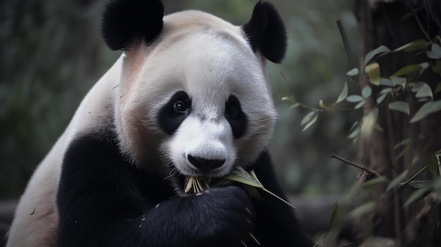 Foto foto van reuzenpanda de reuzenpanda is een bedreigde diersoort