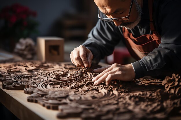 Foto van snijwerk