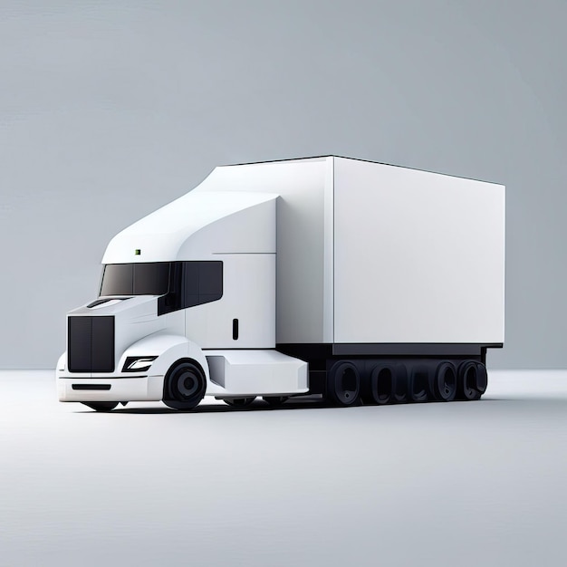 Foto van Truck minimalistische illustratie